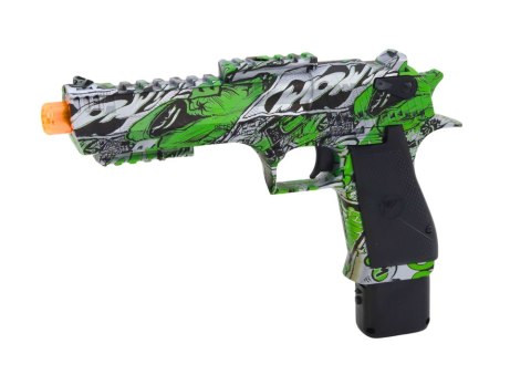 Elektryczny Pistolet Na Kulki Wodne Strzałki 2w1 Zielony