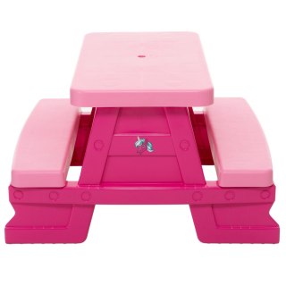 Zestaw Stolik Ogrodowy z Ławeczkami Dla Dzieci Dorex Różowy