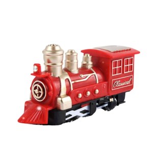 Klasyczny Pociąg Mini Kolejka Na Baterie Lokomotywa Wagony Z Torami 13 el.