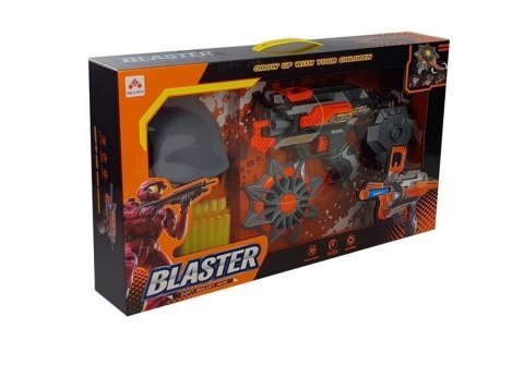 ROZKŁADANY PISTOLET NA PIANKOWE STRZAŁKI MASKA