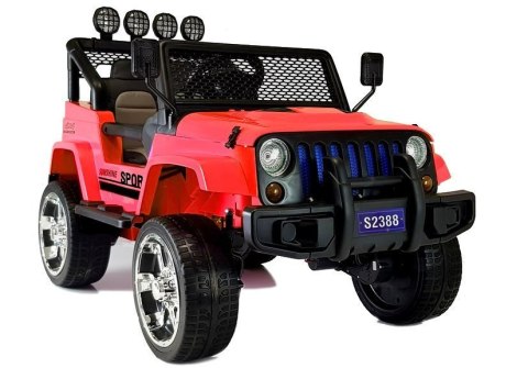 AUTO DLA DZIECI NA AKUMULATOR S2388 JEEP CZERWONY 4x45W