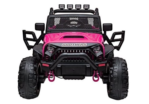 AUTO DLA DZIECI NA AKUMULATOR JEEP JC666 RÓŻOWY LAKIEROWANY