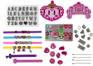 ZESTAW DO BIŻUTERII BRANSOLETEK ZAWIESZEK LITERKI DIY