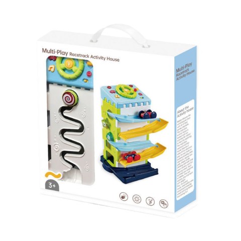 ZJEŻDŻALNIA BLOK TOR EDUKACYJNY Z AUTKAMI SORTER ŚWIATŁA DŹWIĘKI