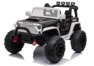 AUTO DLA DZIECI NA AKUMULATOR JC666 POLICYJNY BIAŁY