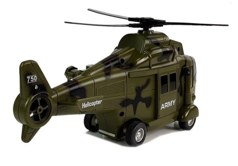 HELIKOPTER WOJSKOWY RATUNKOWY 1:16 HAK DŹWIĘK ŚWIATŁA
