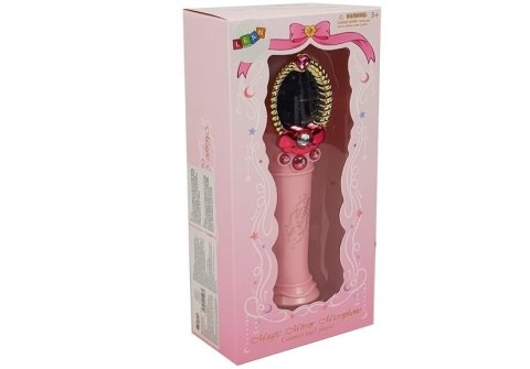 MAGICZNE LUSTRO Z MIKROFONEM RÓŻOWY USB ŚWIATŁA