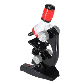 Mikroskop szkolny edukacyjny naukowy 1200x akcesoria