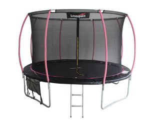 TRAMPOLINA LEAN SPORT MAx 12FT CZARNO-RÓŻOWA