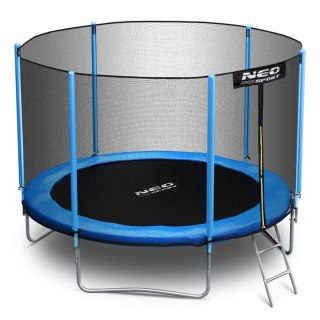 Trampolina ogrodowa 8ft/252cm z siatką zewnętrzną i drabinką Neo-Sport