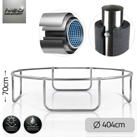 Trampolina ogrodowa 13ft/404cm z siatką wewnętrzną i drabinką Neo-Sport