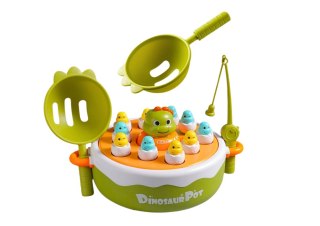 GRA ŁOWIENIE DINOZAURÓW WĘDKI PRZYBORY DREWNIANA ZIELONA