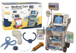 ZESTAW MAŁEGO DOKTORA STETOSKOP ŚWIATŁA NIEBIESKI