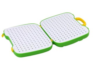 WALIZKA STOLIK ZESTAW DIY UKŁADANKA KLOCKI DINOZAUR WKRĘTARKA 249 ELE.