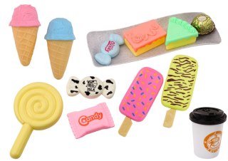 CUKIERNIA KAWIARNIA ZESTAW SŁODYCZE FIGURKI KAWA CIASTO 25 ELE.