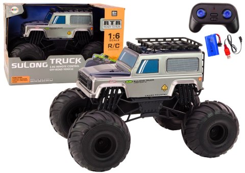 DUŻE AUTO TERENOWE ZDALNIE STEROWANE SUv 2.4G RC 1:6 SZARY