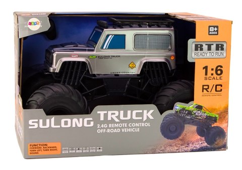 DUŻE AUTO TERENOWE ZDALNIE STEROWANE SUv 2.4G RC 1:6 SZARY
