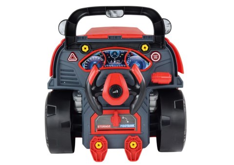 SILNIK CIĘŻARÓWKA DO ROZKRĘCANIA ZESTAW MAJSTERKOWICZA CZERWONY WARSZTAT