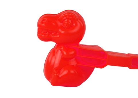 ŚNIEŻKOMAT DO ŚNIEGU MASZYNKA DO ROBIENIA ŚNIEŻEK DINOZAUR CZERWONY