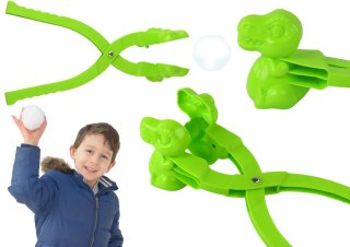 ŚNIEŻKOMAT DO ŚNIEGU MASZYNKA DO ROBIENIA ŚNIEŻEK DINOZAUR ZIELONY
