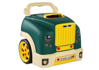 WARSZTAT SILNIK CIĘŻARÓWKA DO ROZKRĘCANIA ZESTAW MAJSTERKOWICZA ZIELONY