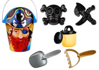 ZESTAW DO PIASKU PIRACKI WIADERKO KONEWKA SITKO ZESTAW 6 ELE.