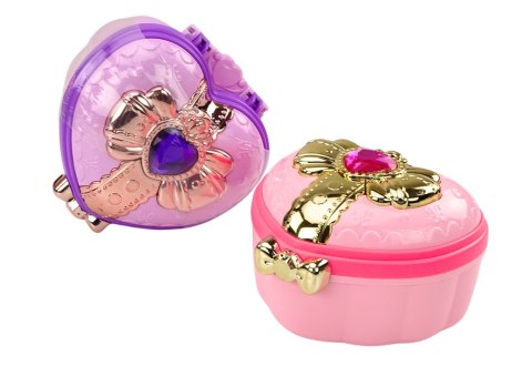 ZESTAW KUFEREK SZKATUŁKA SERDUSZKO PUDEŁKO NA BIŻUTERIĘ AKCESORIA MIX