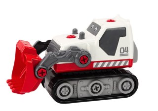 KOPARKA GĄSIENICOWA KRESKÓWKOWA DO SKRĘCANIA DIY BIAŁA