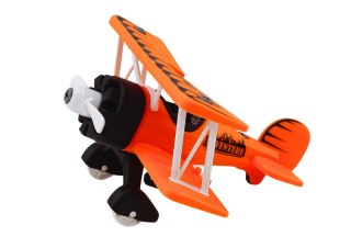 SAMOLOT AWIONETKA TRANSPORT ZWIERZĄT KLATKA LEW ROZKRĘCANY POMARAŃCZOWY