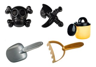 ZESTAW DO PIASKU PIRACKI WIADERKO KONEWKA SITKO ZESTAW 6 ELE.