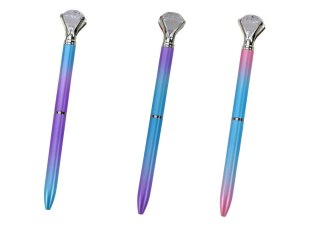 DŁUGOPIS Z DIAMENTEM KOLOROWY NIEBIESKI WKŁAD 0.7MM MIx