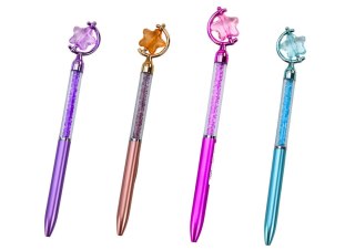 DŁUGOPIS Z GWIAZDKĄ DIAMENCIKI NIEBIESKI WKŁAD 0.7MM MIx