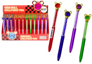 DŁUGOPIS Z MYSZKĄ DIAMENCIKI NIEBIESKI WKŁAD 0.7MM MIx