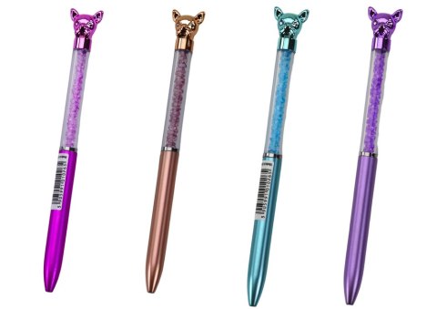 DŁUGOPIS Z PIESKIEM DIAMENCIKI NIEBIESKI WKŁAD 0.7MM MIx