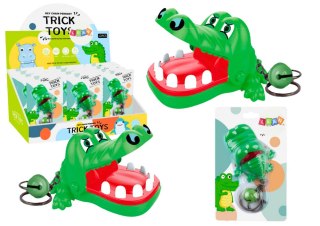 BRELOK Z GRYZĄCYM KROKODYLKIEM DZWONECZEK ZIELONY