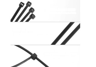 OPASKI ZACISKOWE KABLOWE DO KABLI ZIPERKI TRYTKI TRYTYTKI 250x1.2 MM