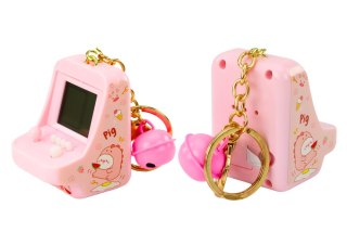 GRA ELEKTRONICZNA TETRIS KIESZONKOWA BRELOK RÓŻOWA