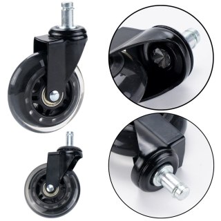 KAUCZUKOWE KÓŁKO DO FOTELA PRZEZROCZYSTE CICHE 1 SZT