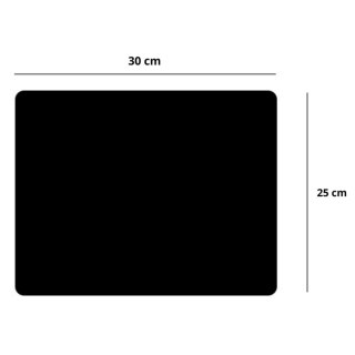 PODKŁADKA POD MYSZ ANTYPOŚLIZGOWA CZARNA 30x25CM
