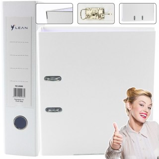 SEGREGATOR NA DOKUMENTY A4/75MM MECHANIZM DŹWIGNIOWY BIAŁY