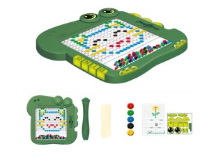 TABLICA MAGNETYCZNA EDUKACYJNA DINOZAUR PAD UKŁADANKA ZIELONA