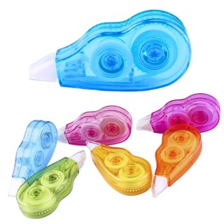 ZESTAW KOREKTORÓW W TAŚMIE KOLOROWE OPAKOWANIE Z SUWAKIEM 6SZT