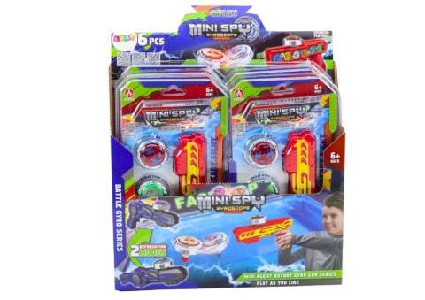 ZESTAW PISTOLET WYRZUTNIA 2 METALOWE KRĄŻKI CZERWONY ŚWIATŁA