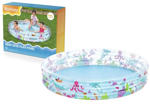 DMUCHANY BASEN MORSKI ŚWIAT 183 x 33 CM BESTWAY 51005