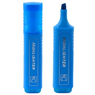 PISAK ZAKREŚLACZ DO NOTATEK SZKOLNY BIUROWY NEONOWY INTENSYWNY NIEBIESKI