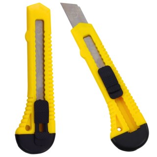 NÓŻ SEGMENTOWY DO TEKTURY PAPIERU ŻÓŁTY 13 SEGMENTÓW 20MM