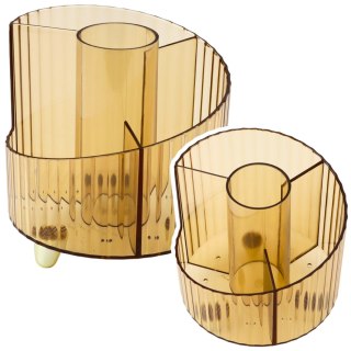 ORGANIZER NA PRZYBORY SZKOLNE BIUROWE TRANSPARENTNY ŻÓŁTY