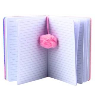 ZESZYT NOTATNIK W LINIE LIZAK KONFETTI HOLOGRAFICZNY A5 80 KARTEK