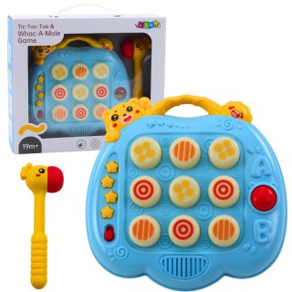 GRA ZRĘCZNOŚCIOWA WHAC-A-MOLE MŁOTEK DLA MALUCHA NIEBIESKA
