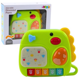 INTERAKTYWNE PIANINKO DLA MALUCHA DINOZAUR ZIELONY